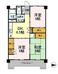 西武池袋線 保谷駅 徒歩13分の賃貸マンション 1階3DKの間取り