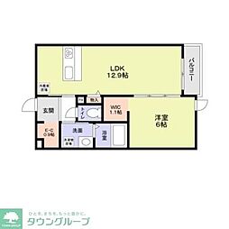 間取図画像 1LDK