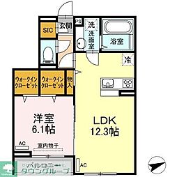 東武東上線 東武練馬駅 徒歩11分の賃貸アパート 3階1LDKの間取り