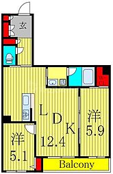 間取図画像 2LDK