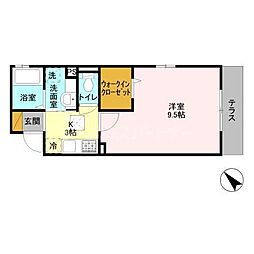 東京メトロ東西線 南行徳駅 徒歩4分の賃貸アパート 1階1Kの間取り