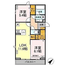 間取図画像 2LDK