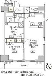 リーフシティ市川ザ・レジデンス 1SLDKの間取図画像