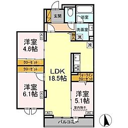 間取図画像 3LDK