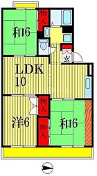 トリヴァンベール 3LDKの間取図画像