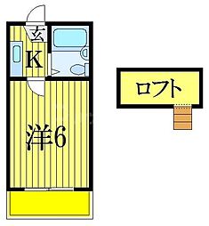 isメゾン西船橋 1Kの間取図画像