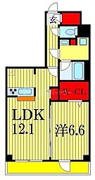 ウィステミラ西船橋 1LDKの間取図画像