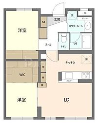 コンフォートGreen 2LDKの間取図画像
