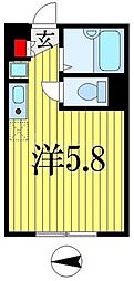 リブリ・lanalea ワンルームの間取図画像