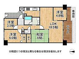 メゾンドール堺 4LDKの間取図画像