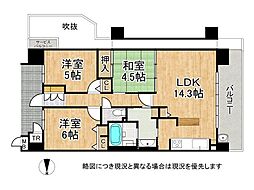 ロイヤルアーク泉ケ丘 3LDKの間取図画像