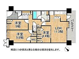 グレイスランドマーク堺光明池 3LDKの間取図画像