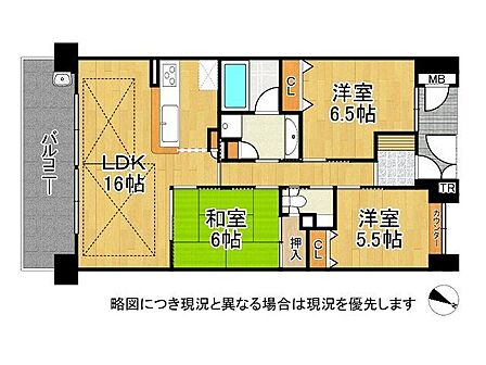 3LDK 間取り