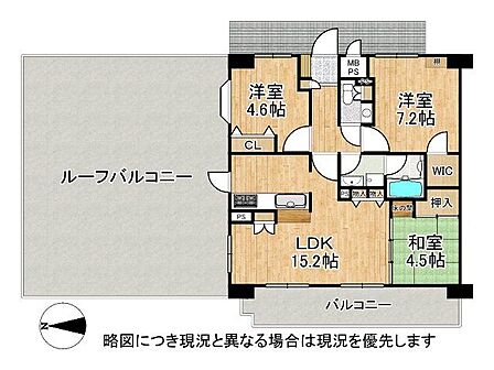 3LDKの間取りは、家族の成長に合わせて柔軟に対応できる設計です。快適な居住空間を提供します。