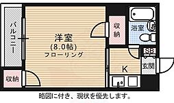 広島高速交通アストラムライン 白島駅 徒歩16分の賃貸マンション 3階1Kの間取り