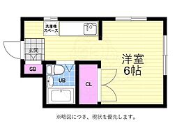 ウェルビー山本 ワンルームの間取図画像