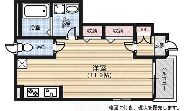 ヴァンベール ｜広島県広島市南区松川町(賃貸アパート1R・1階・32.97㎡)の写真 その2