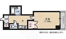 トロール吉島 1Kの間取図画像