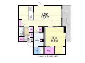 広島県広島市西区三篠北町3番22号（賃貸アパート1LDK・2階・59.41㎡） その2