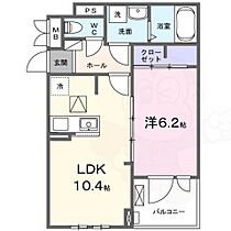 West River 2  ｜ 広島県広島市西区小河内町１丁目（賃貸アパート1LDK・1階・40.14㎡） その2