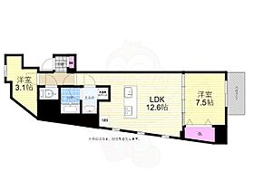 広島県広島市東区上大須賀町7番3号（賃貸マンション2LDK・13階・53.31㎡） その2