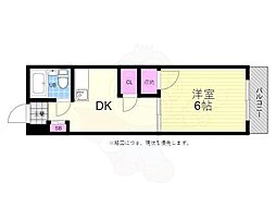 長谷川ビル 1DKの間取図画像