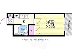 広島電鉄6系統 舟入幸町駅 徒歩2分の賃貸マンション 5階1Kの間取り