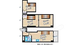 EAST白島 7階ワンルームの間取り