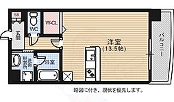 広島電鉄5系統 比治山橋駅 徒歩11分の賃貸マンション 9階ワンルームの間取り