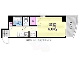 広島電鉄1系統 鷹野橋駅 徒歩3分の賃貸マンション 7階1Kの間取り