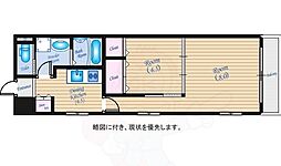 ツインハウス松中 2階2DKの間取り