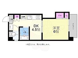 英数学館ビル 1DKの間取図画像