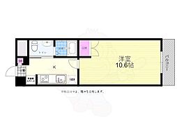 広島電鉄5系統 松川町駅 徒歩1分の賃貸マンション 7階1Kの間取り