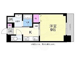 広島電鉄6系統 舟入町駅 徒歩4分の賃貸マンション 7階1Kの間取り