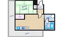高松ビル 3階1DKの間取り