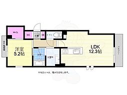 広島電鉄5系統 比治山橋駅 徒歩13分の賃貸マンション 2階1LDKの間取り