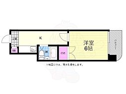サンライフ東雲 1Kの間取図画像