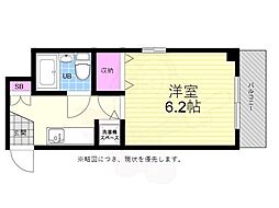 JR芸備線 広島駅 徒歩6分の賃貸マンション 3階1Kの間取り