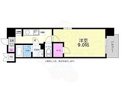 広島電鉄5系統 南区役所前駅 徒歩8分の賃貸マンション 8階1Kの間取り