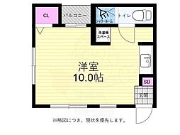 JR山陽本線 横川駅 徒歩3分の賃貸マンション 2階ワンルームの間取り