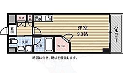 広島電鉄2系統 小網町駅 徒歩4分の賃貸マンション 5階ワンルームの間取り