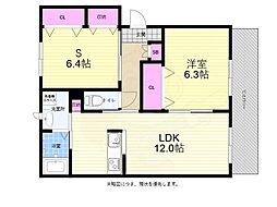 フィエスタ 1階2LDKの間取り