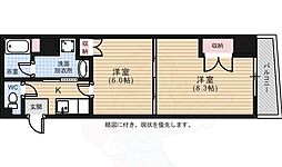 広島電鉄2系統 十日市町駅 徒歩5分の賃貸マンション 3階2Kの間取り