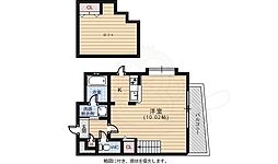 広島電鉄6系統 舟入本町駅 徒歩6分の賃貸マンション 6階1Kの間取り