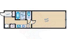 STSビル 1Kの間取図画像