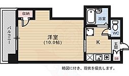 デュウオコート 1Kの間取図画像