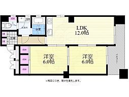 PEARL上幟 2LDKの間取図画像