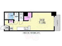 グレース本川 ワンルームの間取図画像