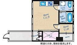 MilkyWay ワンルームの間取図画像