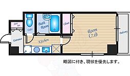 シャルマン三篠 1Kの間取図画像